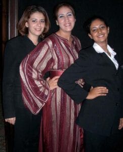 Three night hostesses